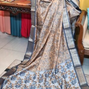 tina's closet saree picture silver border